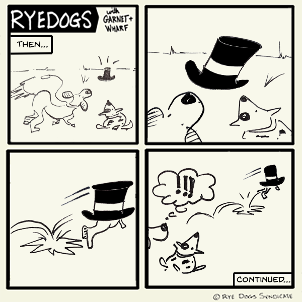 Another episode of the comic where almost nothing happens. This time Wharf and Garnet find a hat. Then the hat jumps!